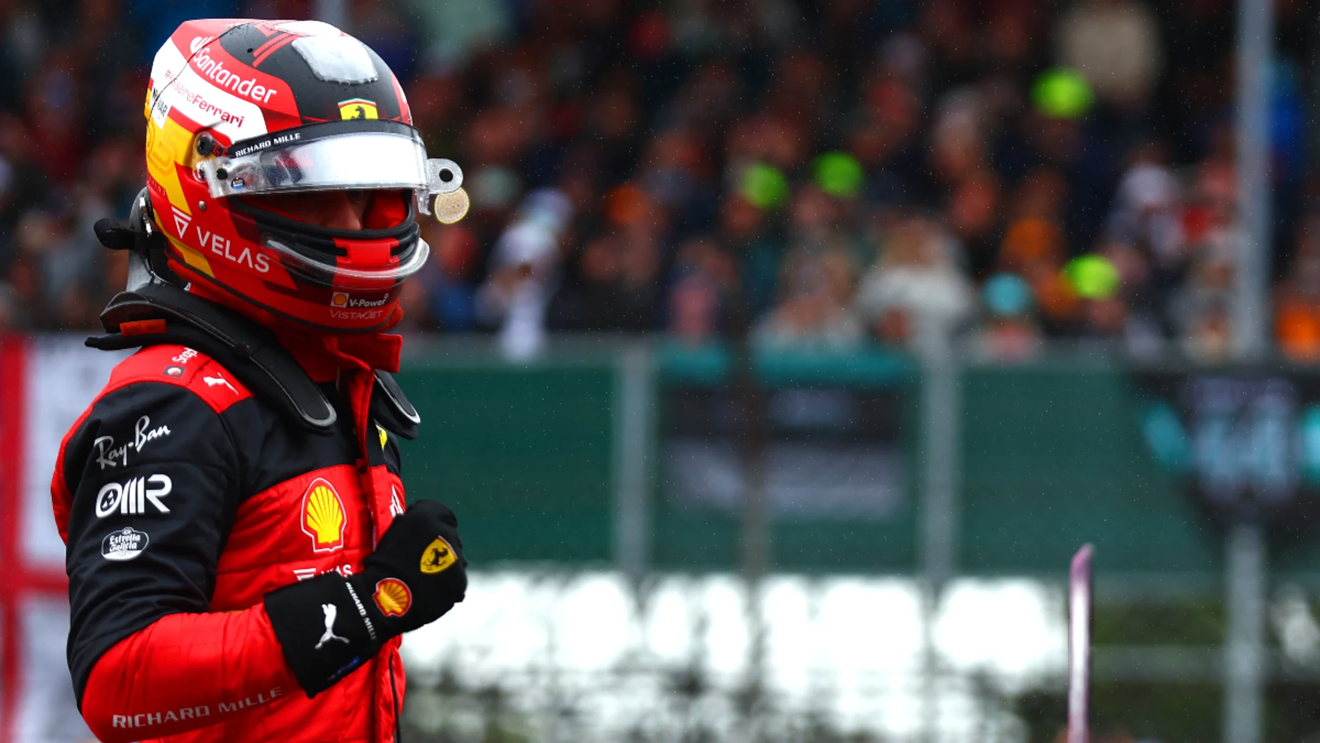 Carlos Sainz, tras lograr la pole en Silverstone