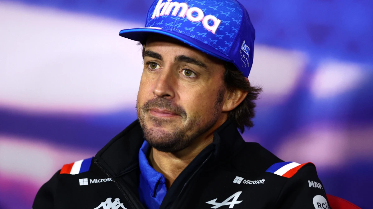 Fernando Alonso, en rueda de prensa