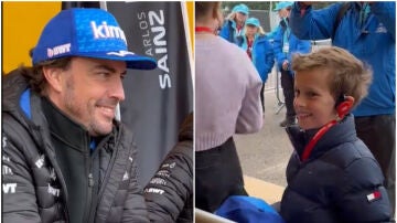 El detallazo de Fernando Alonso con un niño en Silverstone