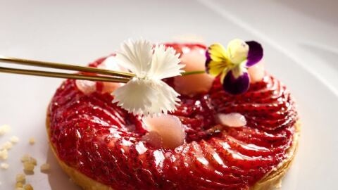 Tarta de Fresa en STAY. Dos Estrellas Michelin