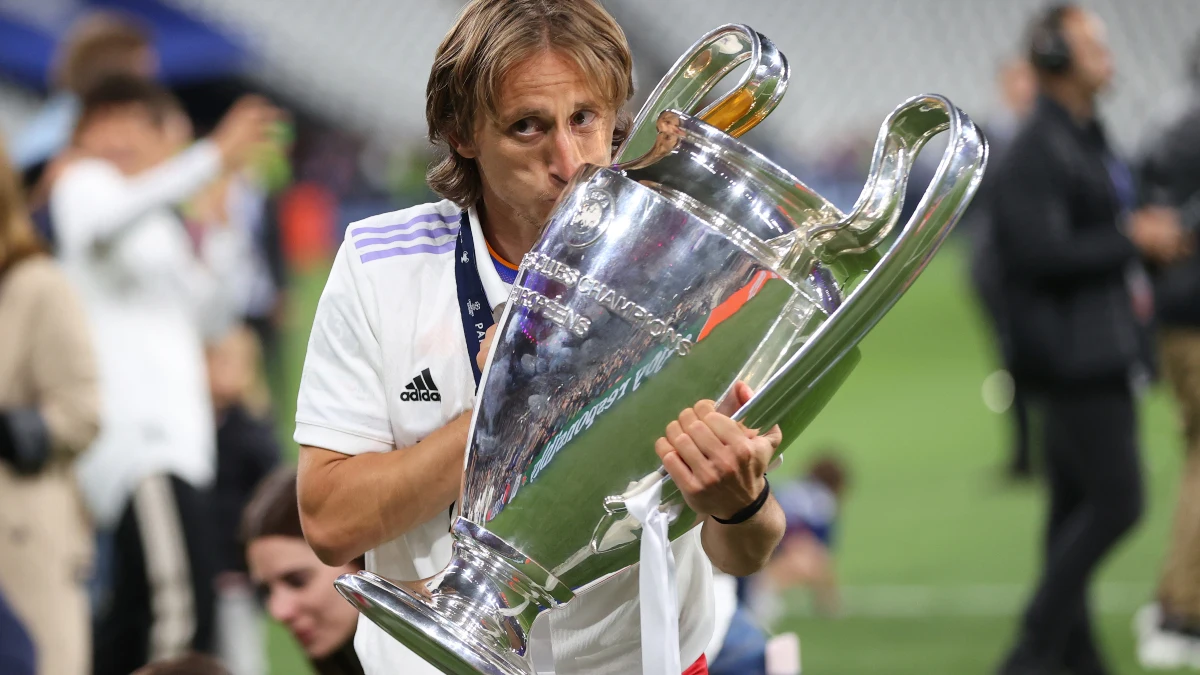 Luka Modric, con la Champions League