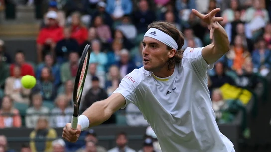 Stefanos Tsitsipas, en un partido Stefanos Tsitsipas, en un partido