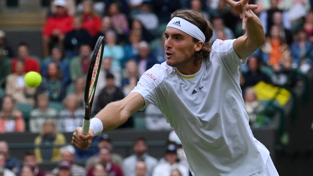 Stefanos Tsitsipas, en un partido