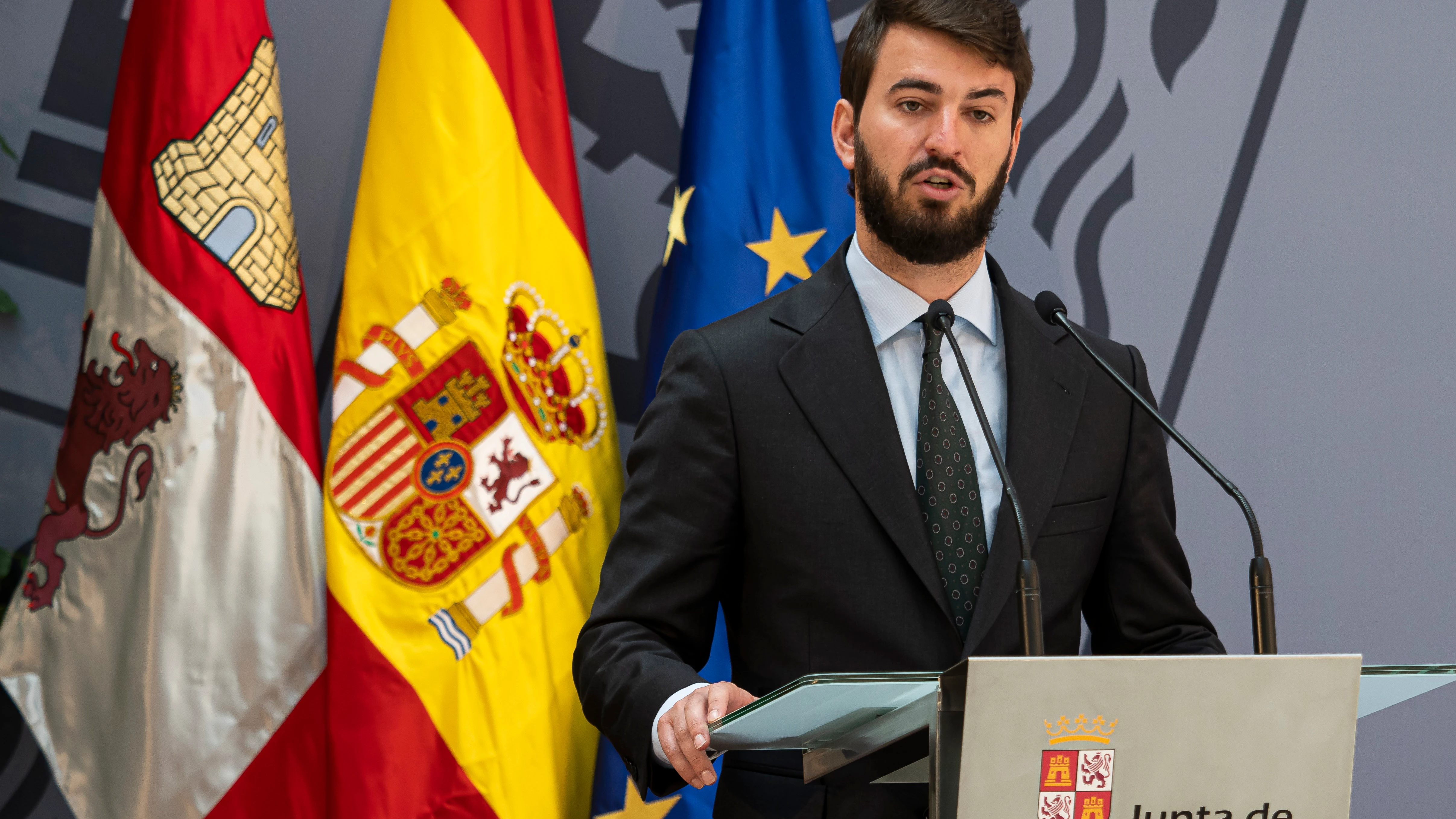  El vicepresidente de la Junta de Castilla y León, Juan García-Gallardo.