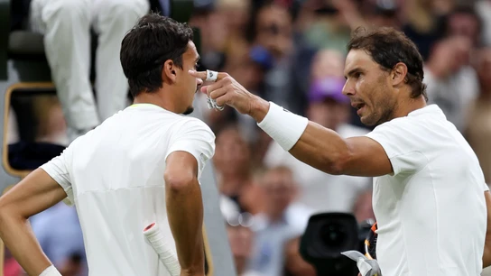 Rafa Nadal, con Sonego Rafa Nadal, con Sonego