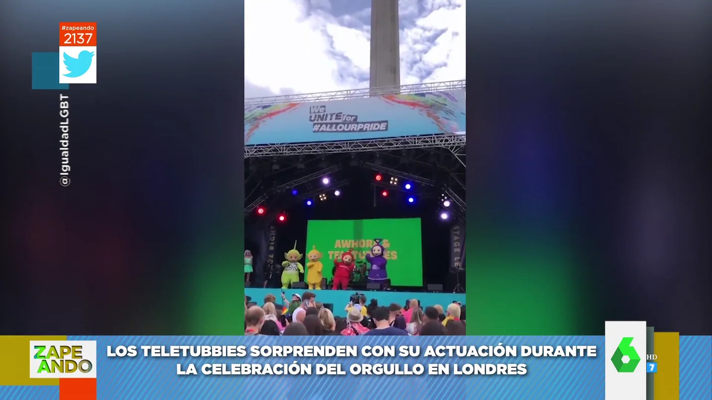 Teletubbies bailando en el Orgullo Teletubbies bailando en el Orgullo