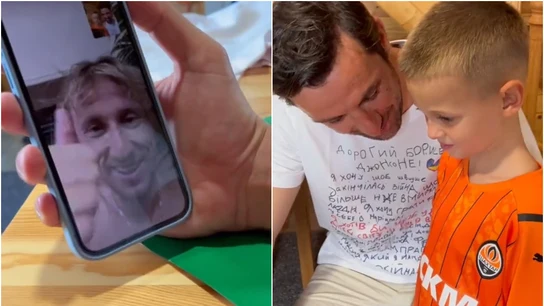 Luka Modric, de '10': sorprende por videollamada a un niño ucraniano de seis años que perdió a sus padres en la guerra Luka Modric, de '10': sorprende por videollamada a un niño ucraniano de seis años que perdió a sus padres en la guerra