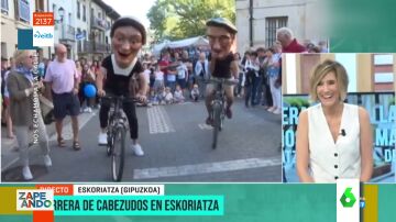 El vídeo viral de un reportero que participa en una carrera de bicicletas