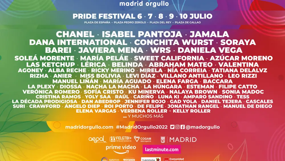 Cartel del MADO Madrid Orgullo 2022