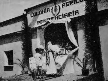 Fachada de la Colonia Agrícola Penitenciaria de Tefía (Canarias)