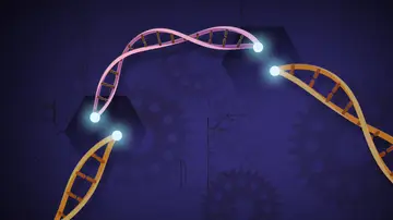 Ilustración simbólica de la técnica de edición genética CRISPR