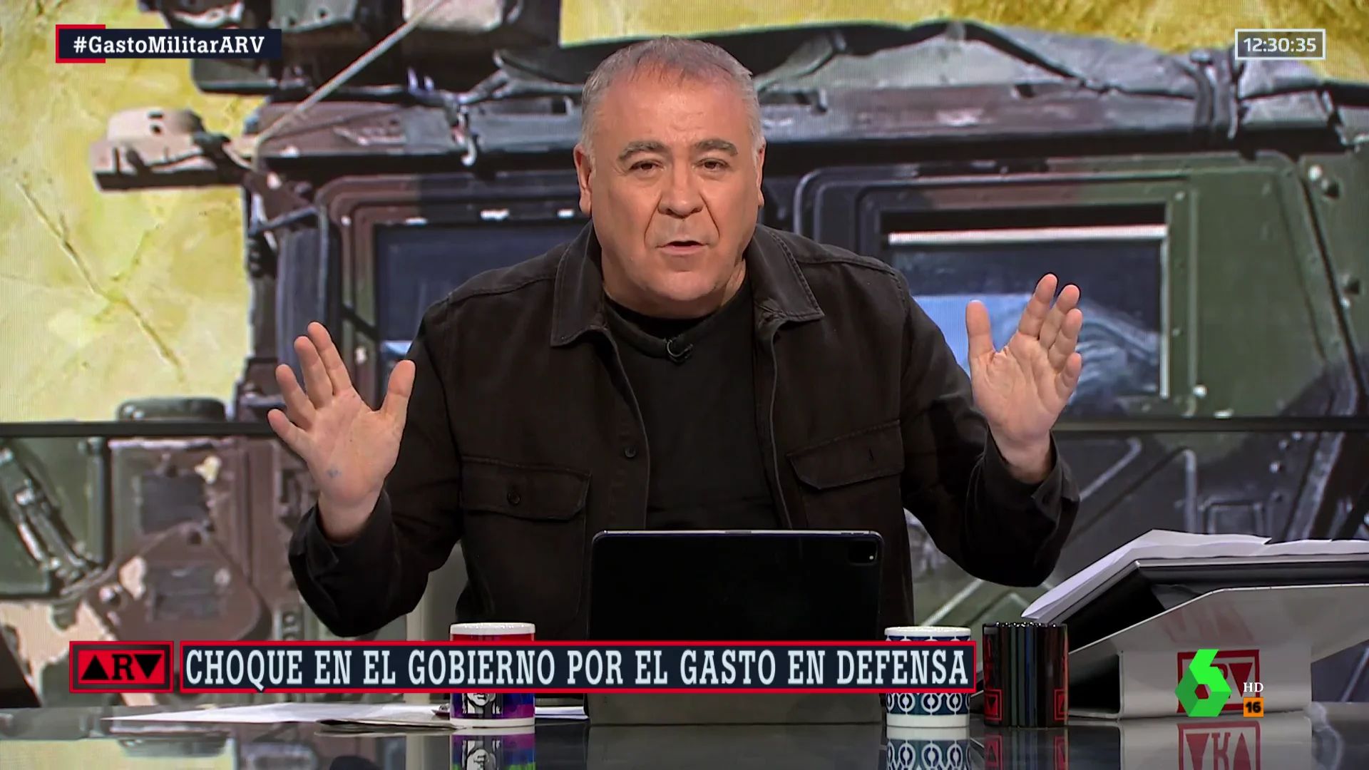 "Reconozco que me desconcierta": la respuesta de Ferreras al argumento de Podemos para no apoyar el gasto militar