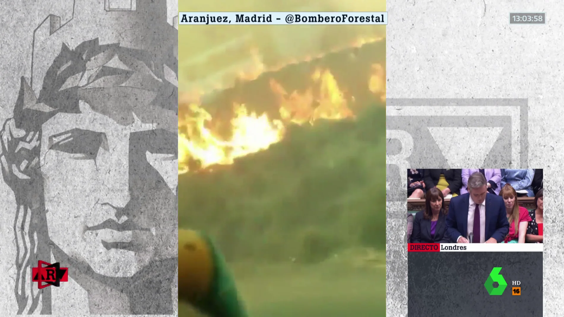 Pánico en un autobús que pasó entre las llamas del incendio de Aranjuez: "¡No se pare!"