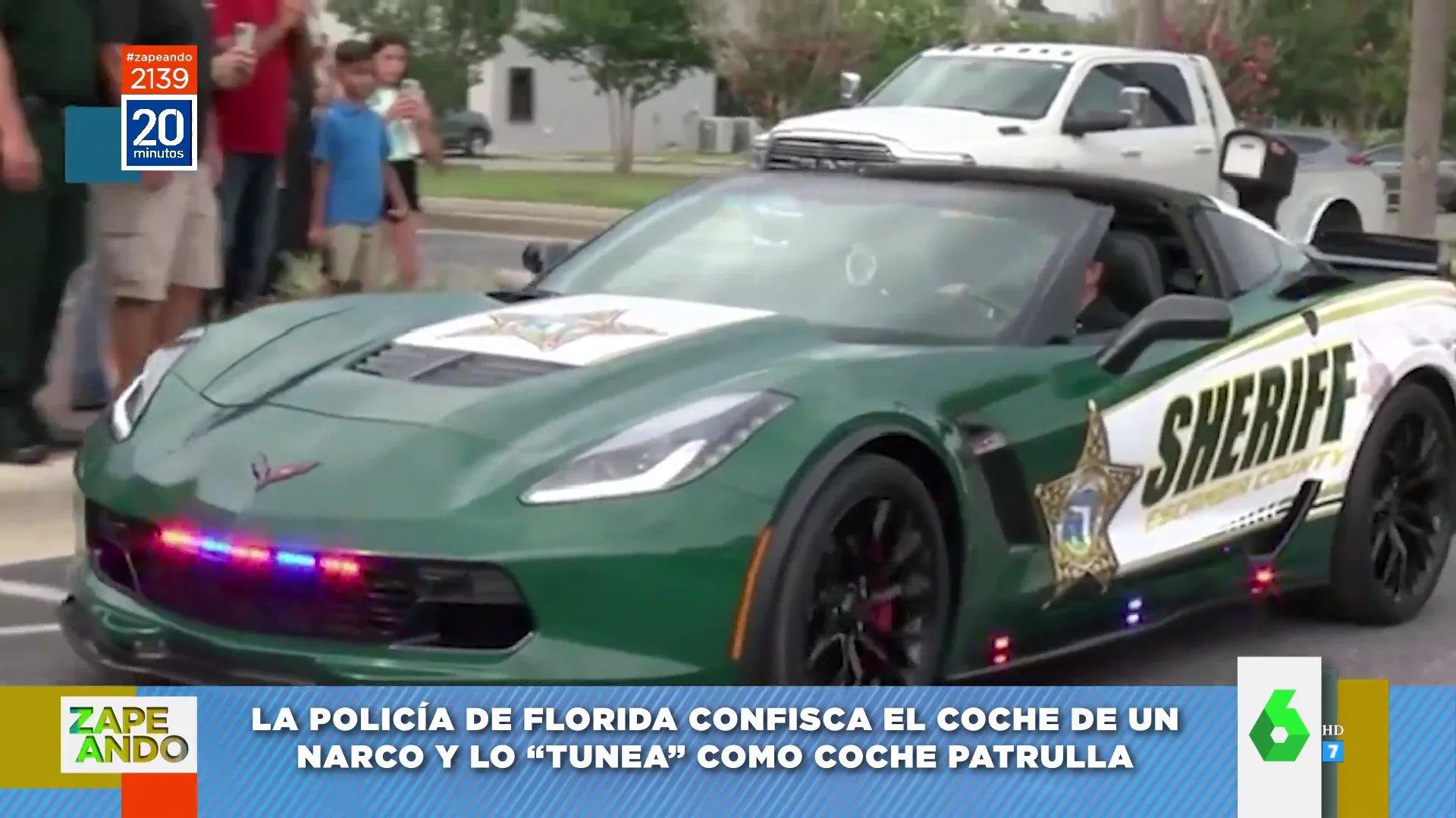 El sheriffel convierte el coche de un narco en el coche patrulla