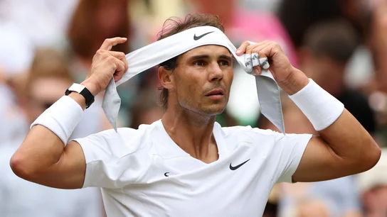 Rafa Nadal, durante un partido. Rafa Nadal, durante un partido.