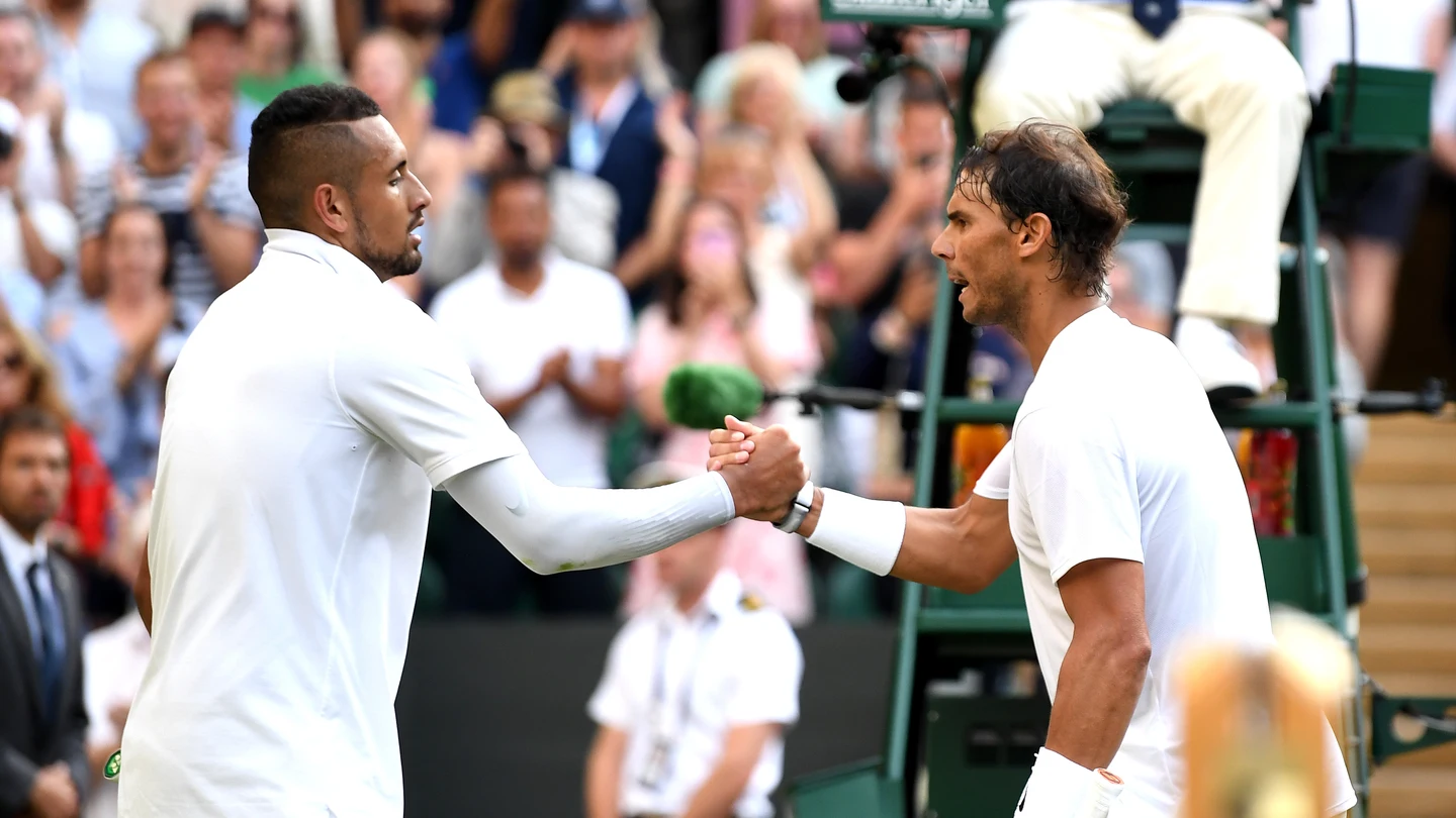 Nick Kyrgios y Rafa Nadal Nick Kyrgios y Rafa Nadal