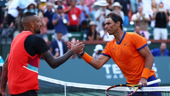 Kyrgios y Nadal, en un partido Kyrgios y Nadal, en un partido