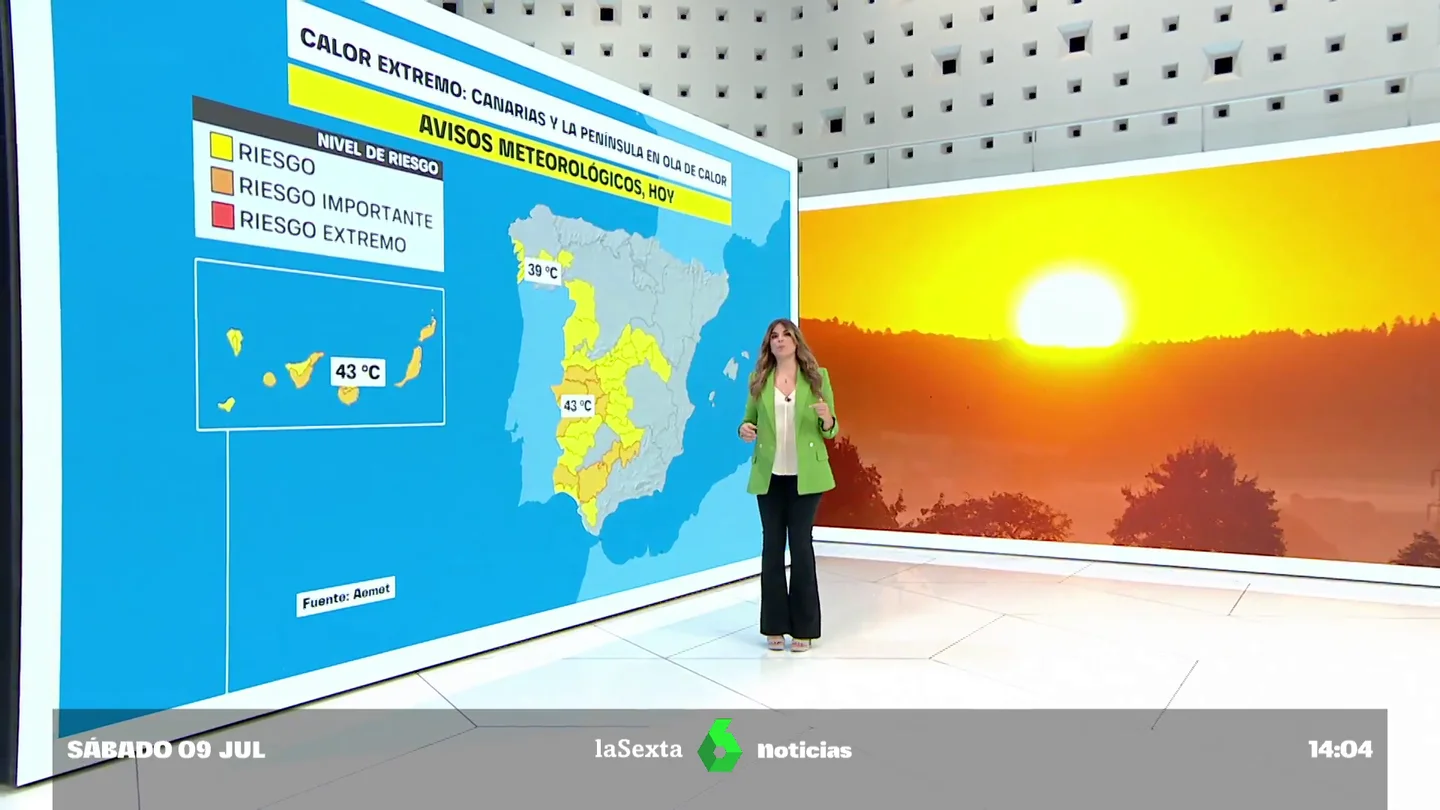 Ola de calor: siete comunidades en alerta por máximas de hasta 43 grados Ola de calor: siete comunidades en alerta por máximas de hasta 43 grados