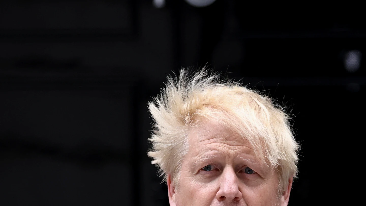 Boris Johnson, durante una comparecencia en Downing Street Boris Johnson, durante una comparecencia en Downing Street
