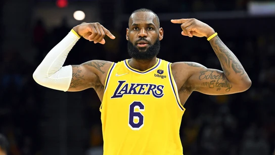 LeBron James, con los Lakers LeBron James, con los Lakers