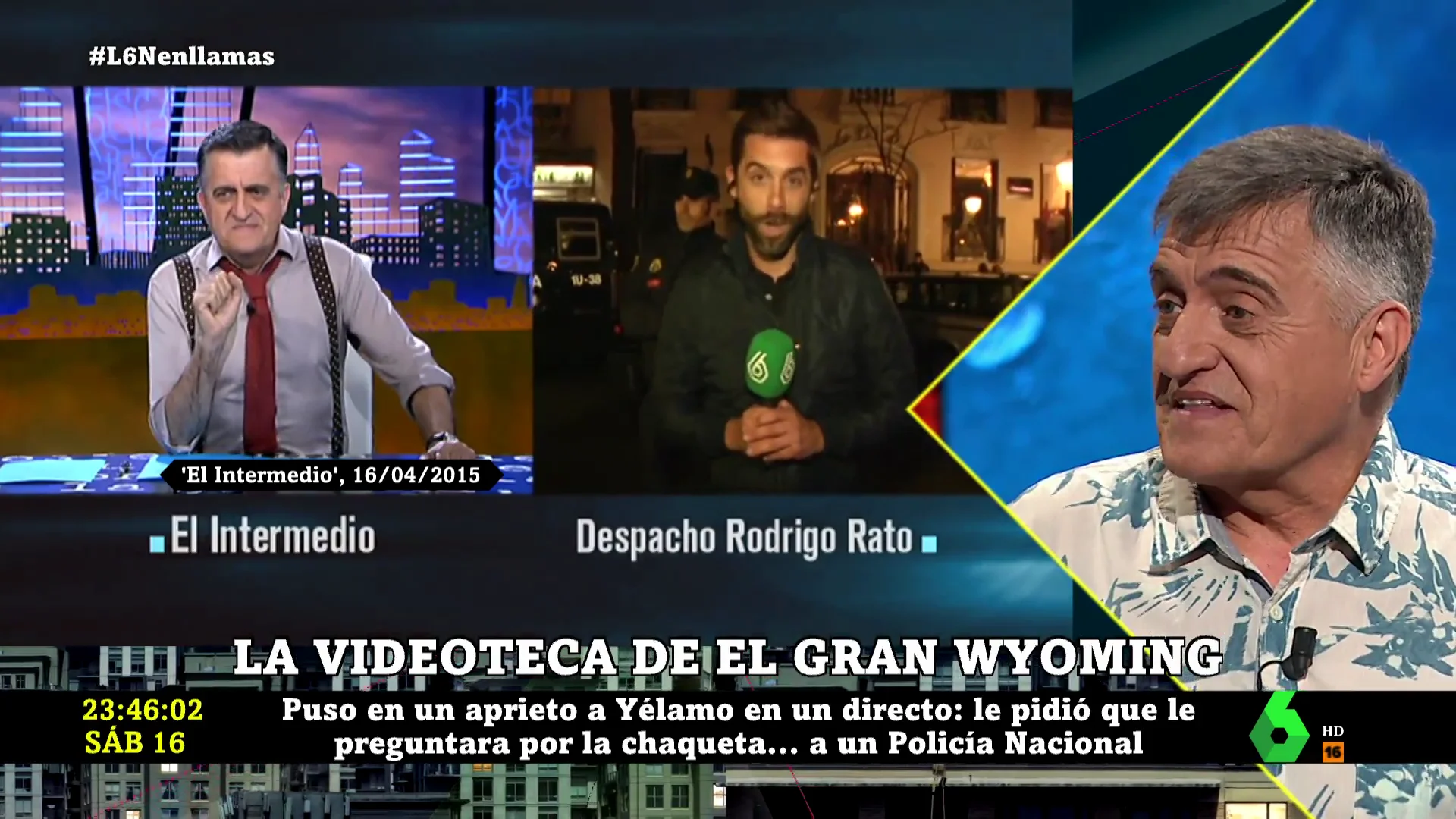 El momento de tensión entre José Yélamo y El Gran Wyoming cuando conectó en directo con El Intermedio