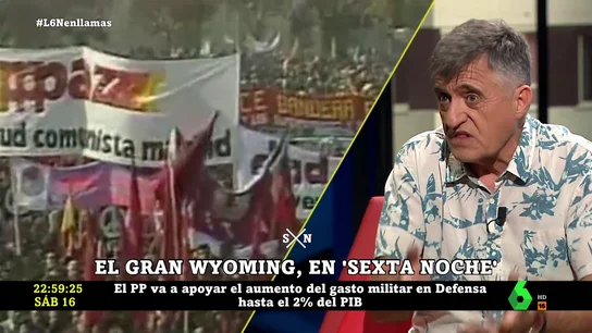 La dura crítica del Gran Wyoming a la OTAN: "¿Dónde estaba en la guerra de Irak?" La dura crítica del Gran Wyoming a la OTAN: "¿Dónde estaba en la guerra de Irak?"