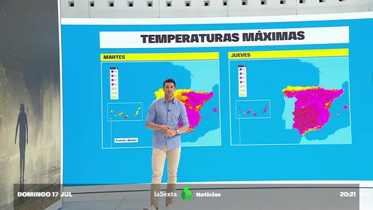 Las temperaturas extremas dan una pequeña tregua, pero vuelven a subir a partir del jueves Octavo día calor asfixiante