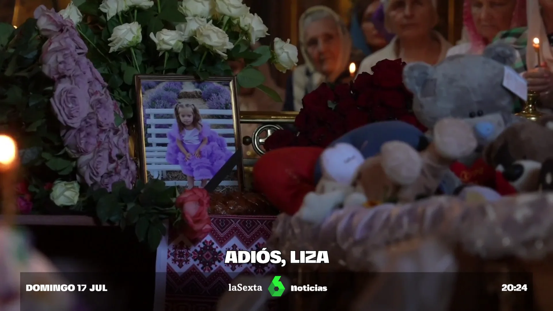 Funeral de Liza, niña ucraniana 