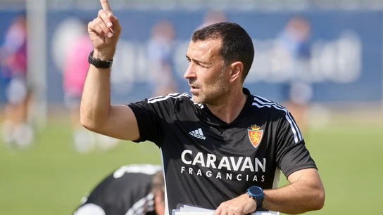 Juan Carlos Carcedo, entrenador del Zaragoza Juan Carlos Carcedo, entrenador del Zaragoza