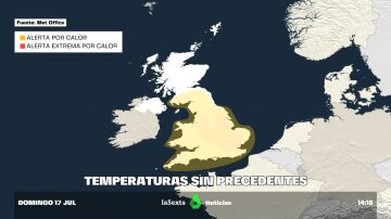 Reino Unido declara por primera vez en su historia una alerta roja debido al calor extremo 