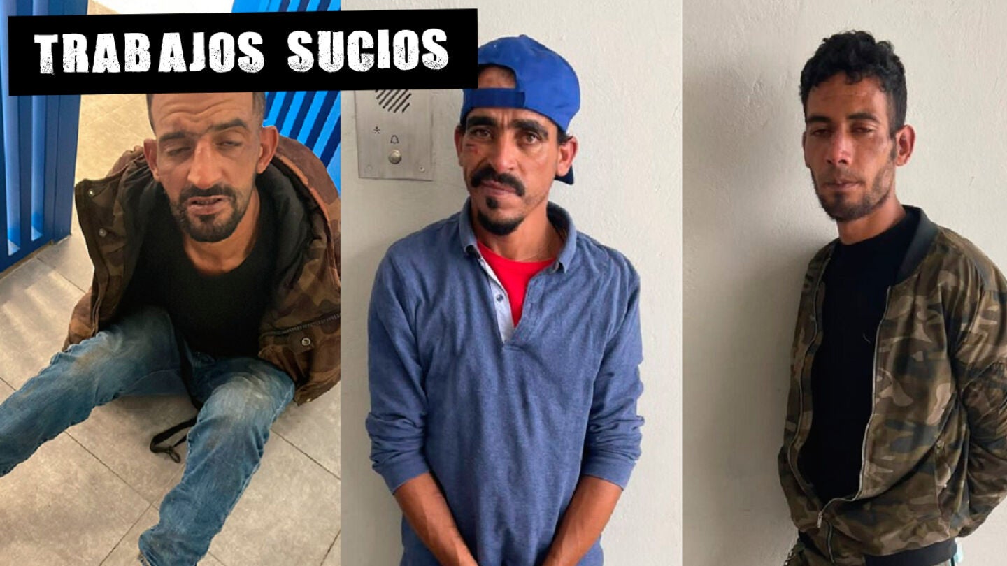 Los tres individuos detenidos por arrojar disolvente a un polic&iacute;a