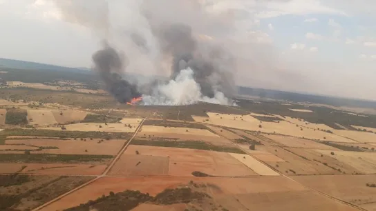 Muere un bombero en el incendio de Losacio, Zamora Muere un bombero en el incendio de Losacio, Zamora