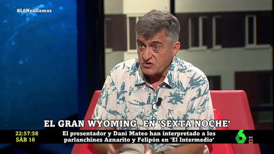 El Gran Wyoming confiesa su papel en El Intermedio: "No pego ni sello" El Gran Wyoming confiesa su papel en El Intermedio: "No pego ni sello"