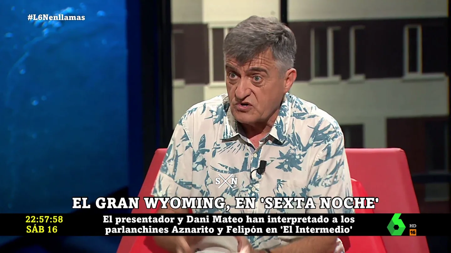 El Gran Wyoming confiesa su papel en El Intermedio: "No pego ni sello" El Gran Wyoming confiesa su papel en El Intermedio: "No pego ni sello"