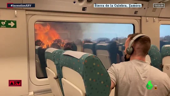 incendio desde tren incendio desde tren