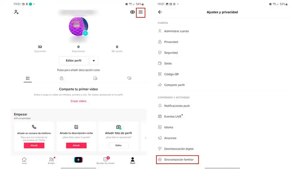 sincronización familiar en Tik Tok sincronización familiar en Tik Tok
