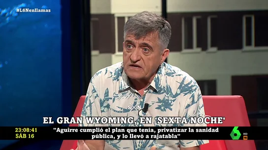 El Gran Wyoming, tajante contra los recortes en Sanidad: "Hay políticas que podríamos calificar de criminales" El Gran Wyoming, tajante contra los recortes en Sanidad: "Hay políticas que podríamos calificar de criminales"