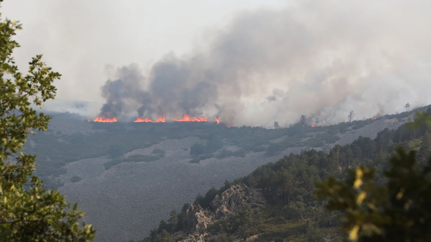Imagen del incendio de Las Hurdes Imagen del incendio de Las Hurdes