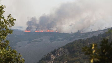 Imagen del incendio de Las Hurdes