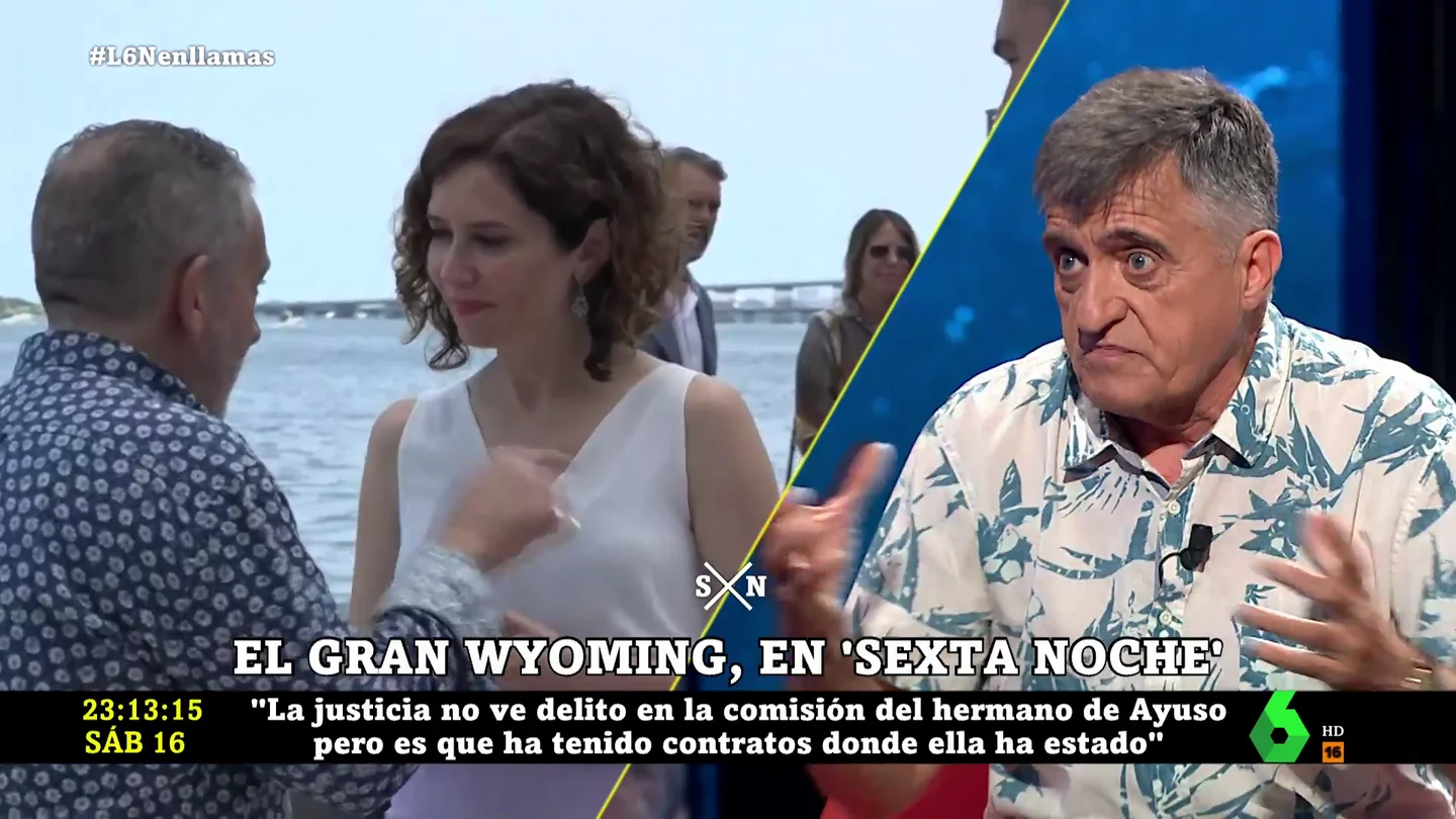 Wyoming, tras escuchar las 'perlas' de Ayuso: "Entre esta mujer y Manuela Carmena hay tal abismo que me desespera que no sepan distinguirlo" Wyoming, tras escuchar las 'perlas' de Ayuso: "Entre esta mujer y Manuela Carmena hay tal abismo que me desespera que no sepan distinguirlo"
