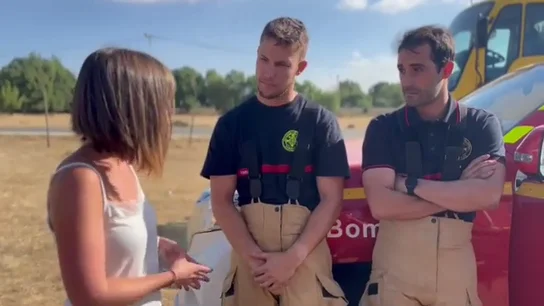 El testimonio de bomberos de Valladolid sobre el terreno El testimonio de bomberos de Valladolid sobre el terreno