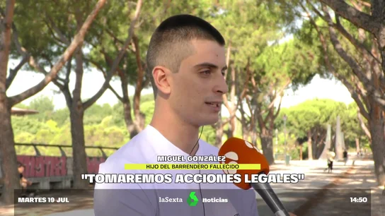 Habla el hijo del barrendero fallecido en Madrid por el calor: "Llegaremos donde haga falta" Habla el hijo del barrendero fallecido en Madrid por el calor: "Llegaremos donde haga falta"