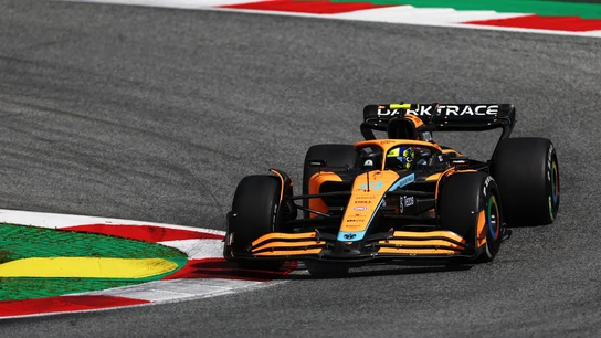 Lando Norris, con su McLaren Lando Norris, con su McLaren