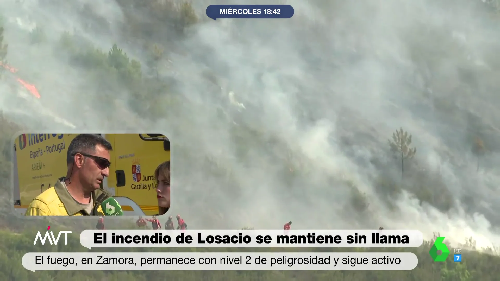 La confesión de un bombero que trabaja en Losacio: "Los dos últimos fuegos son los más violentos que me he llegado a enfrentar"