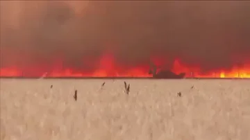 El estremecedor vídeo de un hombre envuelto en llamas huyendo del incendio de Zamora