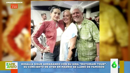 Rosalía, Belén Esteban y Pedro Almodóvar Rosalía, Belén Esteban y Pedro Almodóvar