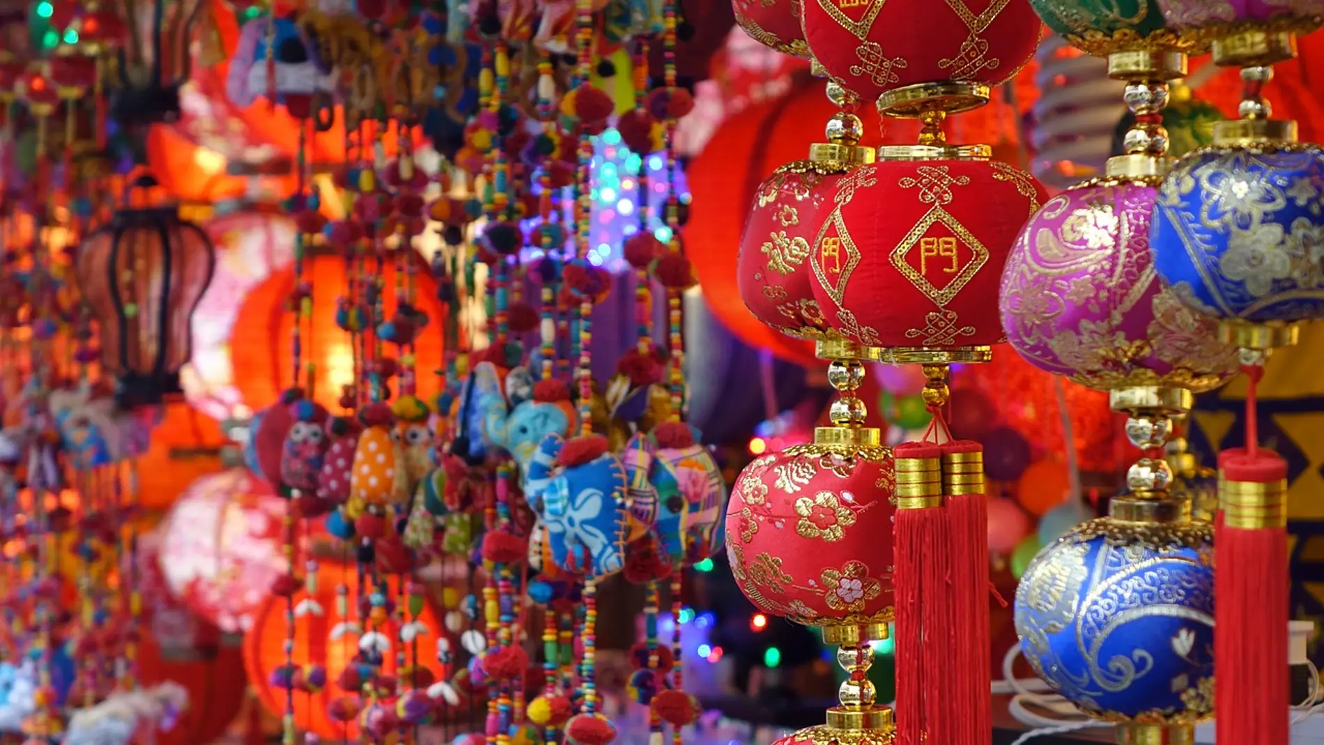 Mercado con souvenirs de China