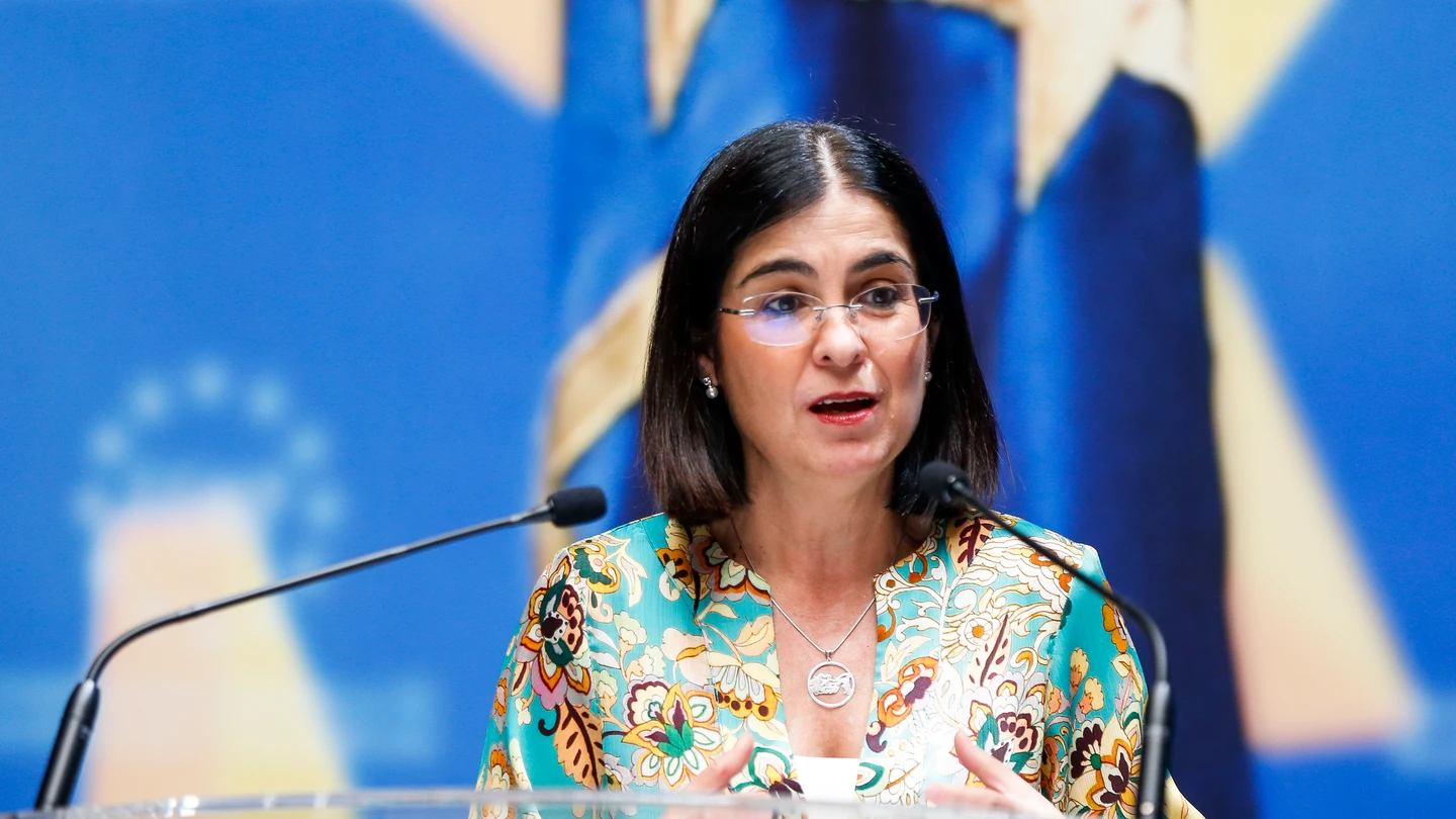 Carolina Marín, ministra de Sanidad, durante una comparecencia Carolina Marín, ministra de Sanidad, durante una comparecencia