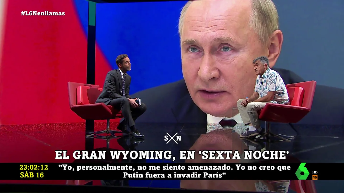 El Gran Wyoming, sobre la guerra de Rusia en Ucrania: "Creo que la invasión era evitable" / Wyoming desmonta a Putin en cuatro minutos... / El Gran Wyoming carga contra Putin:... El Gran Wyoming, sobre la guerra de Rusia en Ucrania: "Creo que la invasión era evitable" / Wyoming desmonta a Putin en cuatro minutos... / El Gran Wyoming carga contra Putin:...