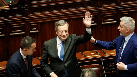 Mario Draghi se despide del Parlamento italiano Mario Draghi se despide del Parlamento italiano